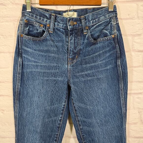 E Madewell Petite Perfect Vintage Full Length Jean Retro Stitched Edition Sz P25 - Picture 2 of 12
